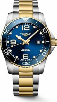 Longines HydroConquest L3.781.3.96.7 Çelik Kordon Mavi-Altın Erkek Kol Saati