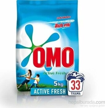 Omo Matik Active Fresh 5 kg 33 Yıkama Toz Deterjan