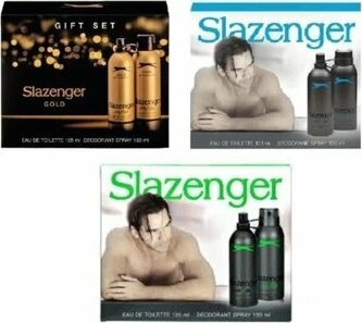 Slazenger Active Sport Yeşil Mavi Gold Edt Deo 125Ml X 3'Lü Set