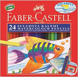 Faber-Castell Aquarell Karton Kutu 24'lü Kuru Boya Seti