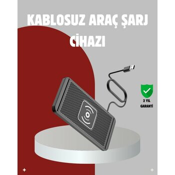 Brf Hızlı Kablosuz Araç Şarj Cihazı – Manyetik Pad, Aşırı Isınma Korumalı - 0 - Siyah