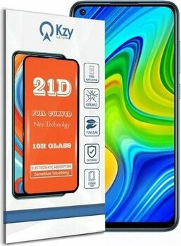 Tam Kaplayan 21D Temperli Xiaomi Redmi Note 9 Uyumlu Ekran Koruyucu Cam