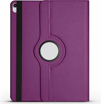Musal iPad Air 13 2024 Dönen Standlı 360 Mor Apple iPad Air 13 2024 Uyumlu Sentetik Deri Tablet Kılıfı