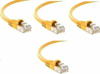 S-Link Cat6 Sarı 20 Metre RJ45 Lan Kablosu Uçları Hazır Takılı Bilgisayar Modem Internet Ethernet Kablosu - 20 m