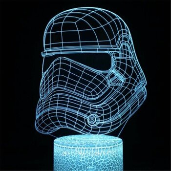 De Beers Anime Yoda Bebek 3D Lamba LED Illüzyon Gece Lambası Renk Değiştiren Lampara Çocuklar Için Yatak Odası Dekor Gece Lambası Manga Groot Masa ...