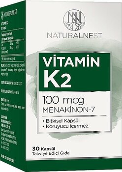 NaturelNest Vitamin K2 100 mcg 30 Kapsül