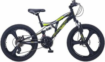 Salcano Nova 20 Jant Disk Fren Çocuk Bisikleti Monoblok Jant 18 Vites 120 145 Cm Boy Siyah Sarı Siyah - Gri - Sarı