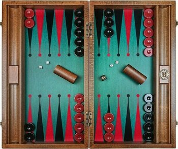 Saray Tavla Premium Tavla Seti  Green-Red