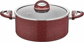 Taç Granit 22 Cm Derin Tencere