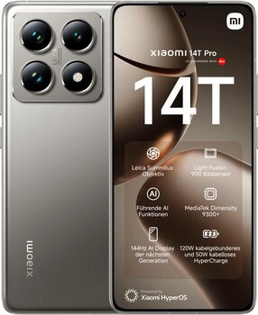 Xiaomi 14T Pro 512 Gb 12 Gb Ram (Resmi Distribütör Garantili) Titan Gri