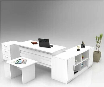 Robin Home Verona Abcf Beyaz Ofis Büro Masa Takımı