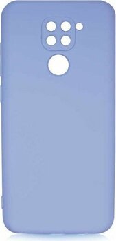 Adige Xiaomi Redmi Note 9 Kılıf Lansman Içi Kadife Silikon + Ekran Koruycu - Lila