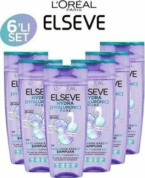 L'oréal Paris Elseve Hydra Pure Salisilik Asit İçeren Arındırıcı Şampuan 300 ml x 6 adet
