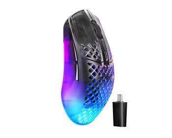 SteelSeries Aerox 3 WL Gen 2 Shadow SSM62717 26.000 DPI 6 Tuş RGB Optik Kablosuz Gaming (Oyuncu) Mouse