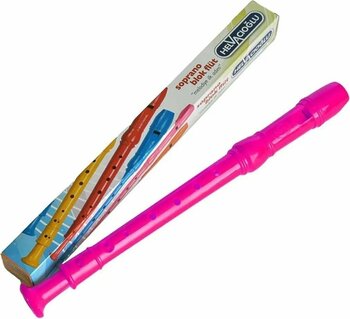 Helvacıoğlu Soprano Blok Flüt Pembe Renk. Karton Kutulu 1 Adet