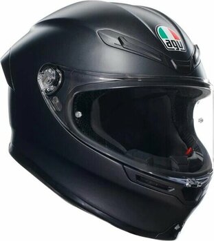 Agv K6 S Mono Matt Siyah Kapalı Motosiklet Kaskı M