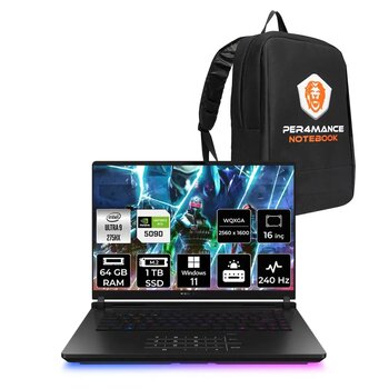 Asus Rog Strix G16 Ultra 9 275hx 64gb 1tb Ssd Rtx5090/24gb 175w 240hz 16'' 2.5k W11p Gaming
