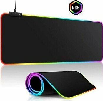 Voground Rgb Led Gaming Mousepad Siyah Kaymaz Su Geçirmez Xl Mause Pad 80x30 Cm