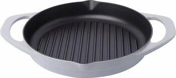 Pot Art Çift Kulplu Gri 30 cm Döküm Izgara Tava