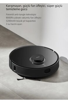 Xiaomi 8000PA Yüksek Emiş Gücü Performansı Wİ-Fİ Akıllı Kontrol Mi Robot S10T Robot Süpürge ve Paspas