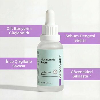 Dermaqualis Niacinamide Siyah Nokta Ve Akne Karşıtı Cilt Bakım Serumu 30 ml