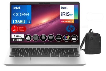 Hp Elitebook 640 G10  İntel Core İ7 1355U 64Gb 1Tb Ssd 14" Fhd Windows11pro Taşınabilir Bilgisayar Elit8a571ea47+Weblegelsinçanta