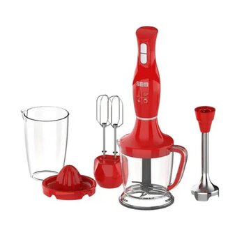 Sem Naren 1500 W Narenciye Sıkacaklı Kırmızı Blender Set
