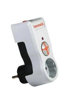 Tunçmatik Tekli Akım Korumalı Priz-gri