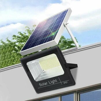 Solar 600W Led Projektör Bahçe Aydınlatması| Su Geçirmez, Sensörlü, kumandalı