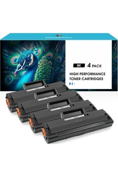 HP 106A ÇİPLİ Laser MFP 107a 107w 135a 135w 137fnw (Black, 4-Pack)