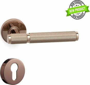 System Pıxar-T Yale Rozetli Rose Renk Dış Kapı Kolu HA214TRO12YRS