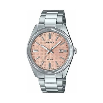 Casio Mtp-1302pe-4avdf Quartz Çelik Gri Pembe Kadran 39 Mm Erkek Kol Saati Gri