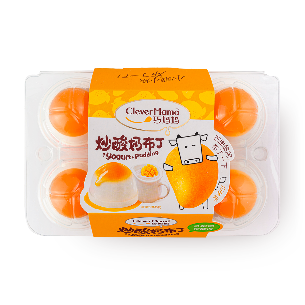 Изображение товара Пудинг йогуртовый Clever Mama со вкусом манго 230 г