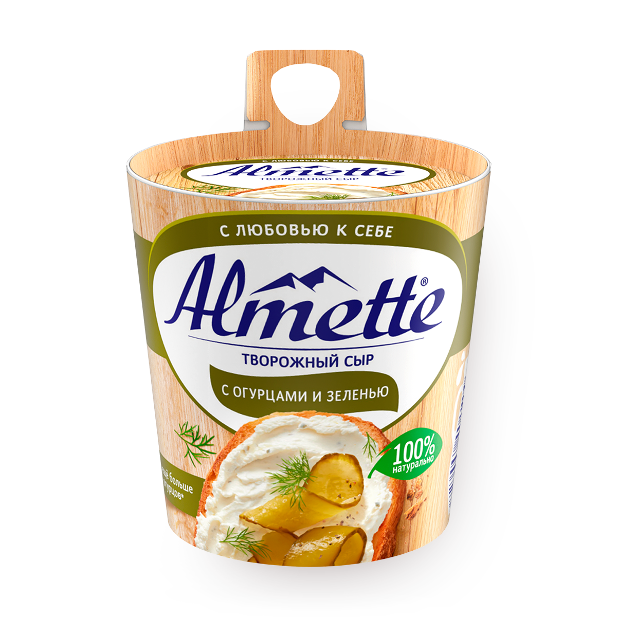 Изображение товара Сыр творожный Almette с огурцами и зеленью 60% 150 г