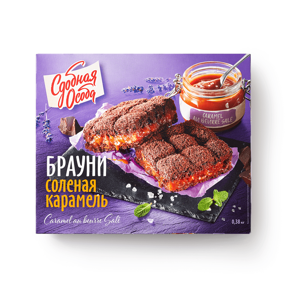 Изображение товара Брауни «Сдобная особа» солёная карамель 380 г