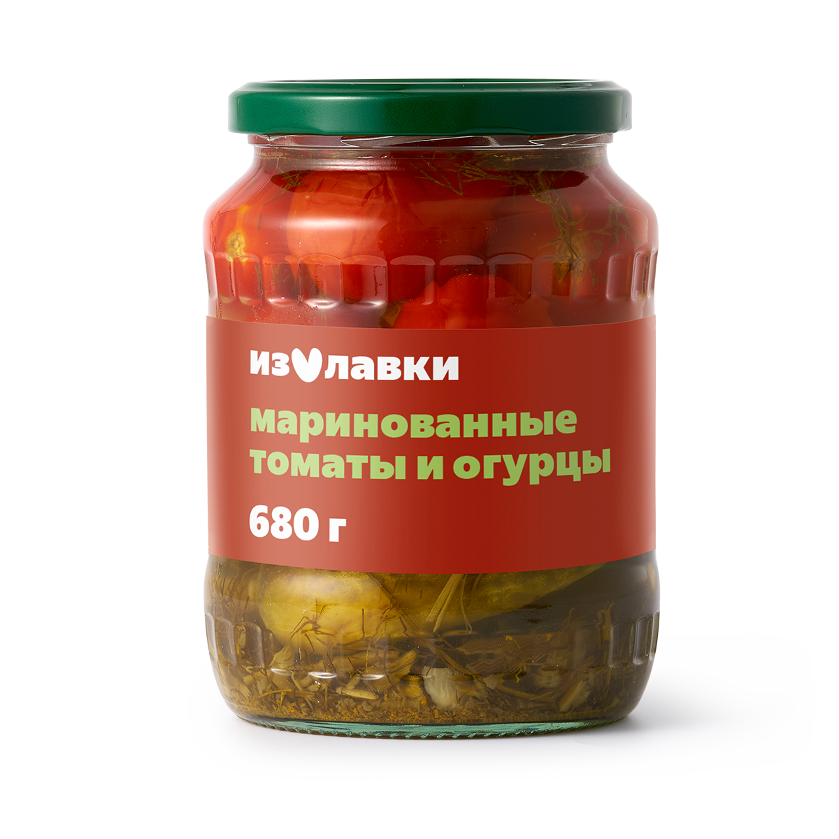 Изображение товара Томаты и огурцы маринованные «Из Лавки» 680 г