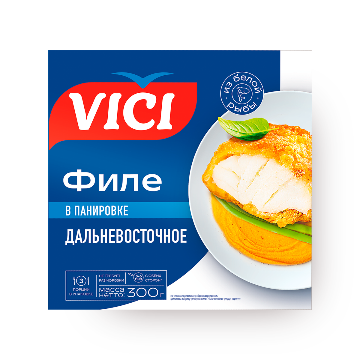 Изображение товара Филе рыбное Дальневосточное Приорити VICI в панировке замороженное 300 г