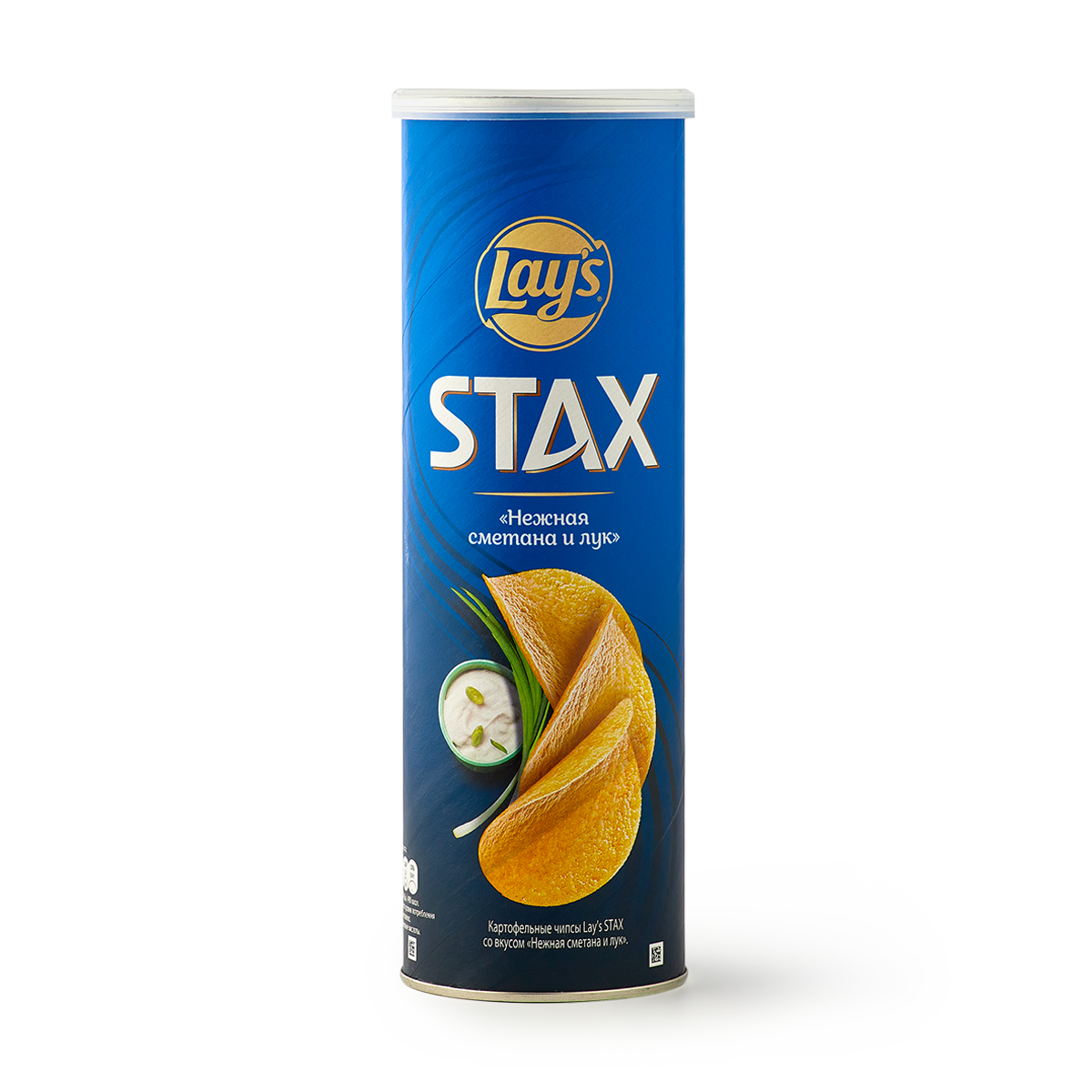 Изображение товара Чипсы Lay's Stax Нежная сметана и лук 140 г