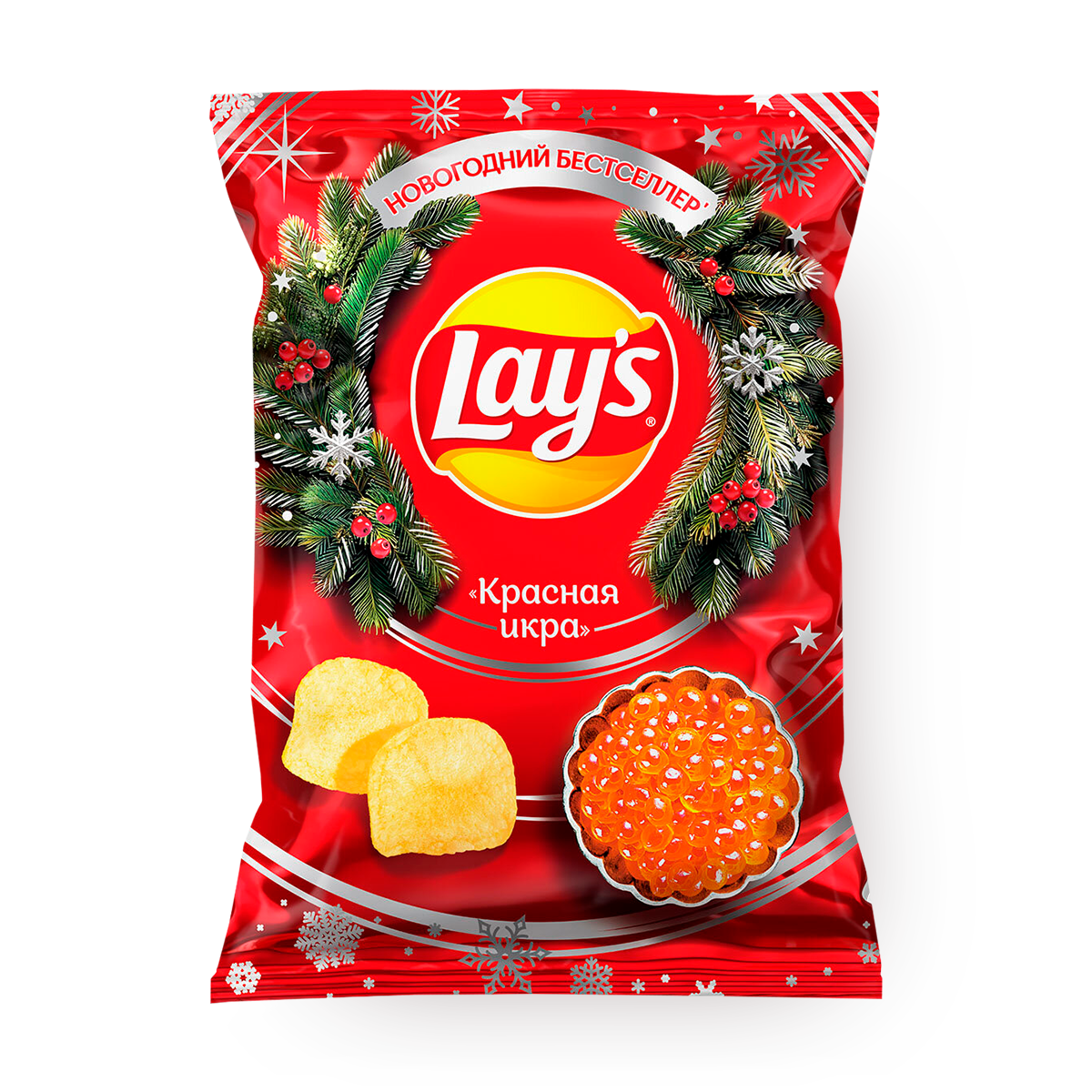 Изображение товара Чипсы картофельные Lays Красная икра 105 г