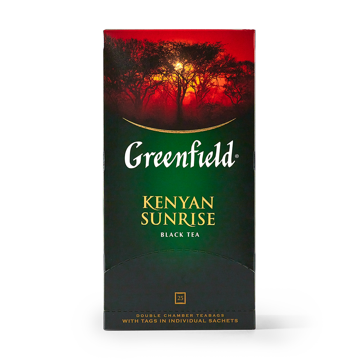 Изображение товара Чай чёрный Kenyan Sunrise Greenfield в пакетиках 25 шт.