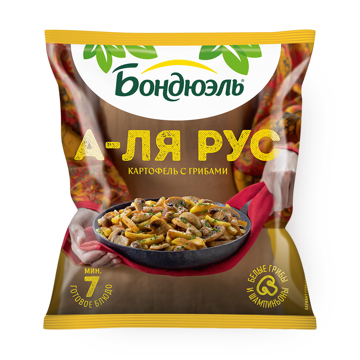 Изображение товара Картофель с грибами «Бондюэль» А-ля рус замороженный 400 г