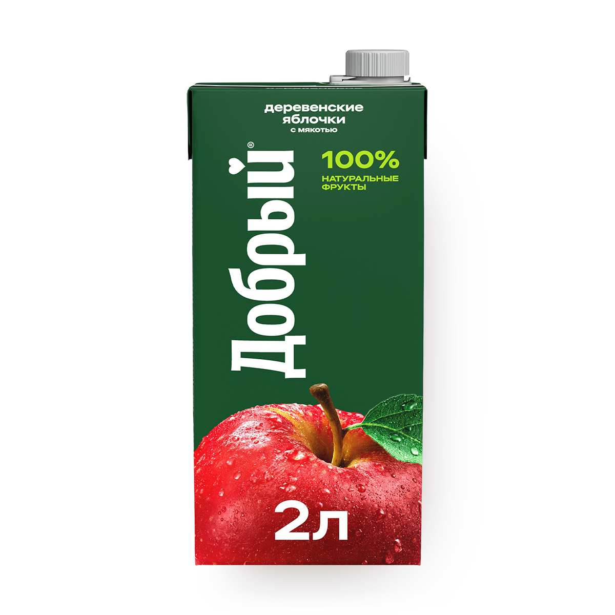 Изображение товара Нектар «Добрый» Деревенские яблочки 2 л