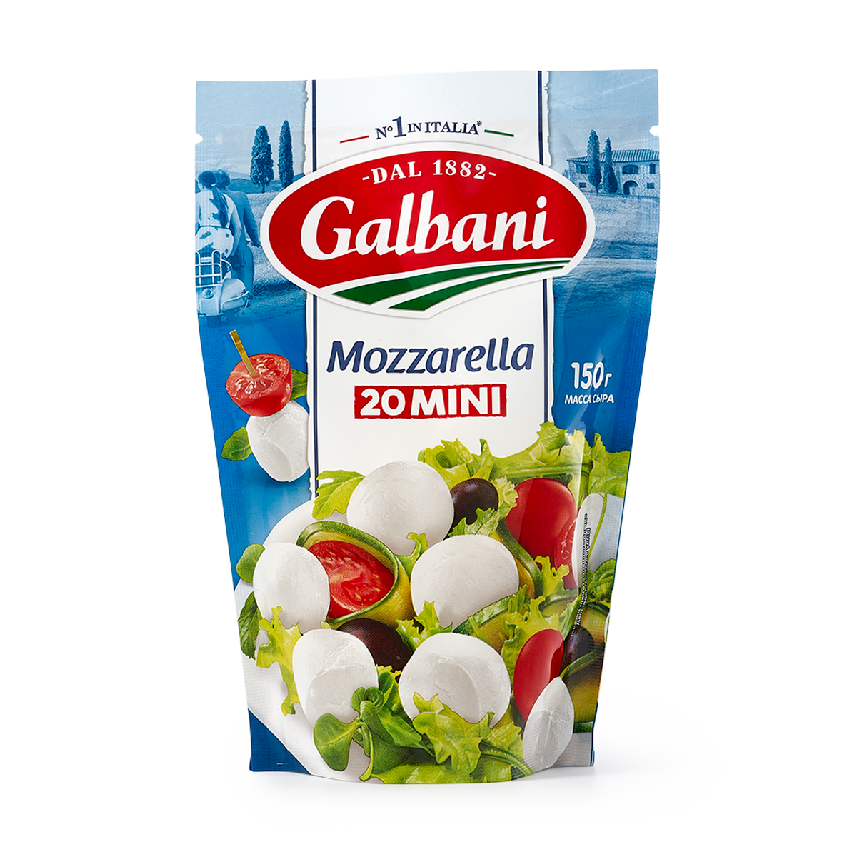 Изображение товара Сыр Моцарелла Mini Galbani 45% 150 г