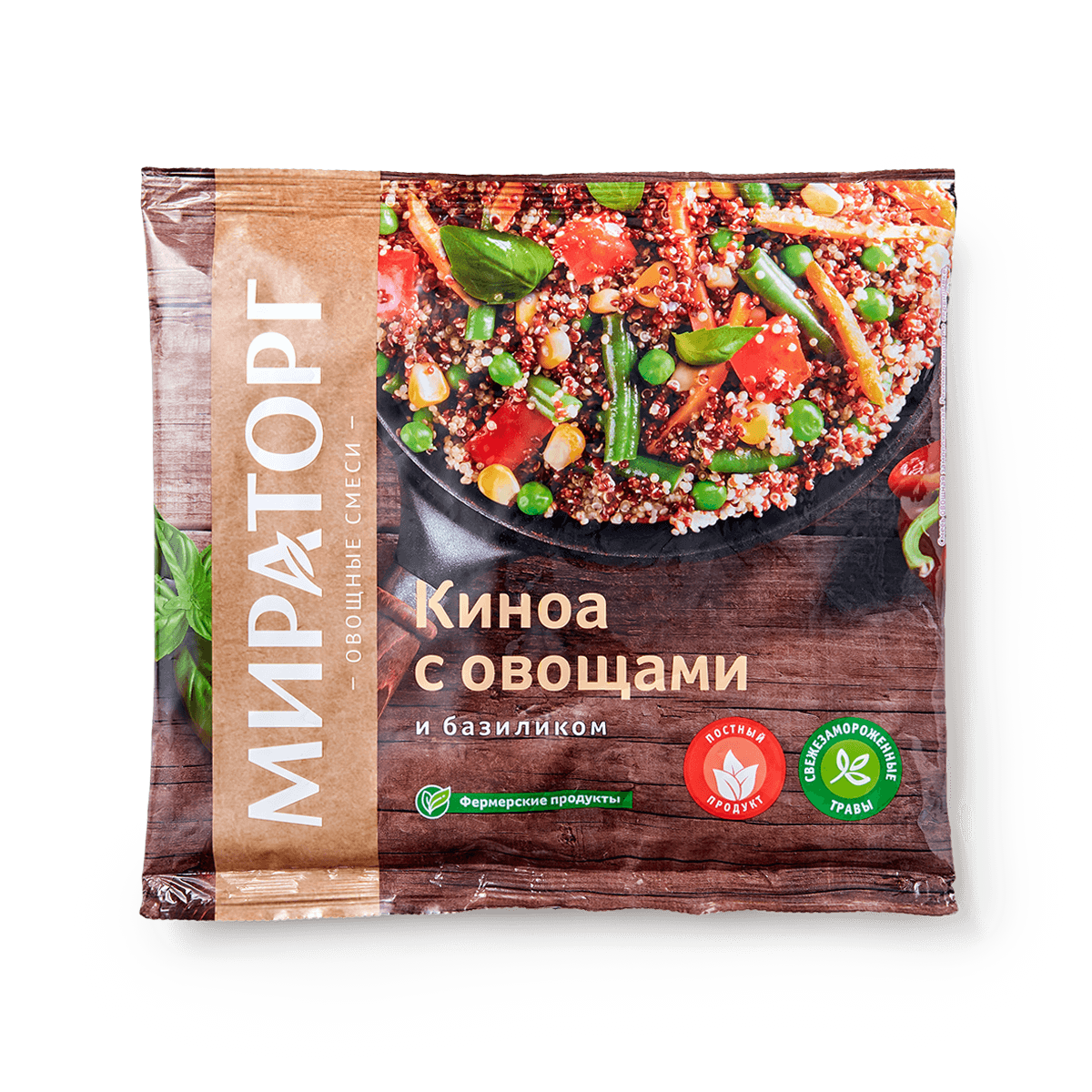 Изображение товара Киноа с овощами и базиликом «Мираторг» замороженная 400 г