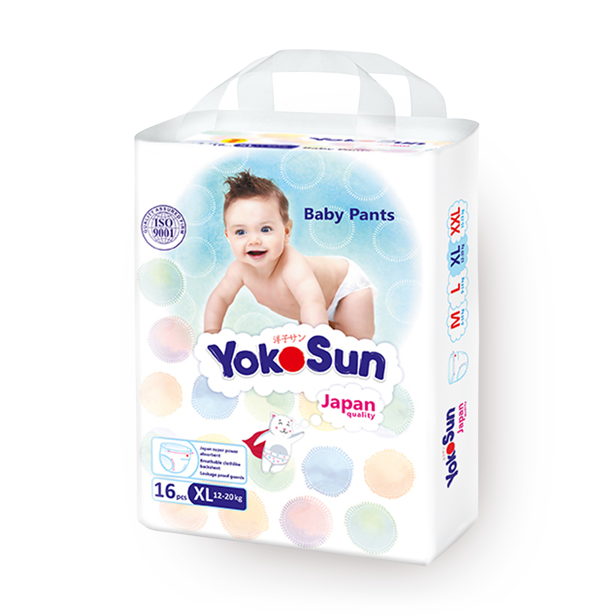 Изображение товара Подгузники-трусики YokoSun XL (12-20 кг) 16 шт.