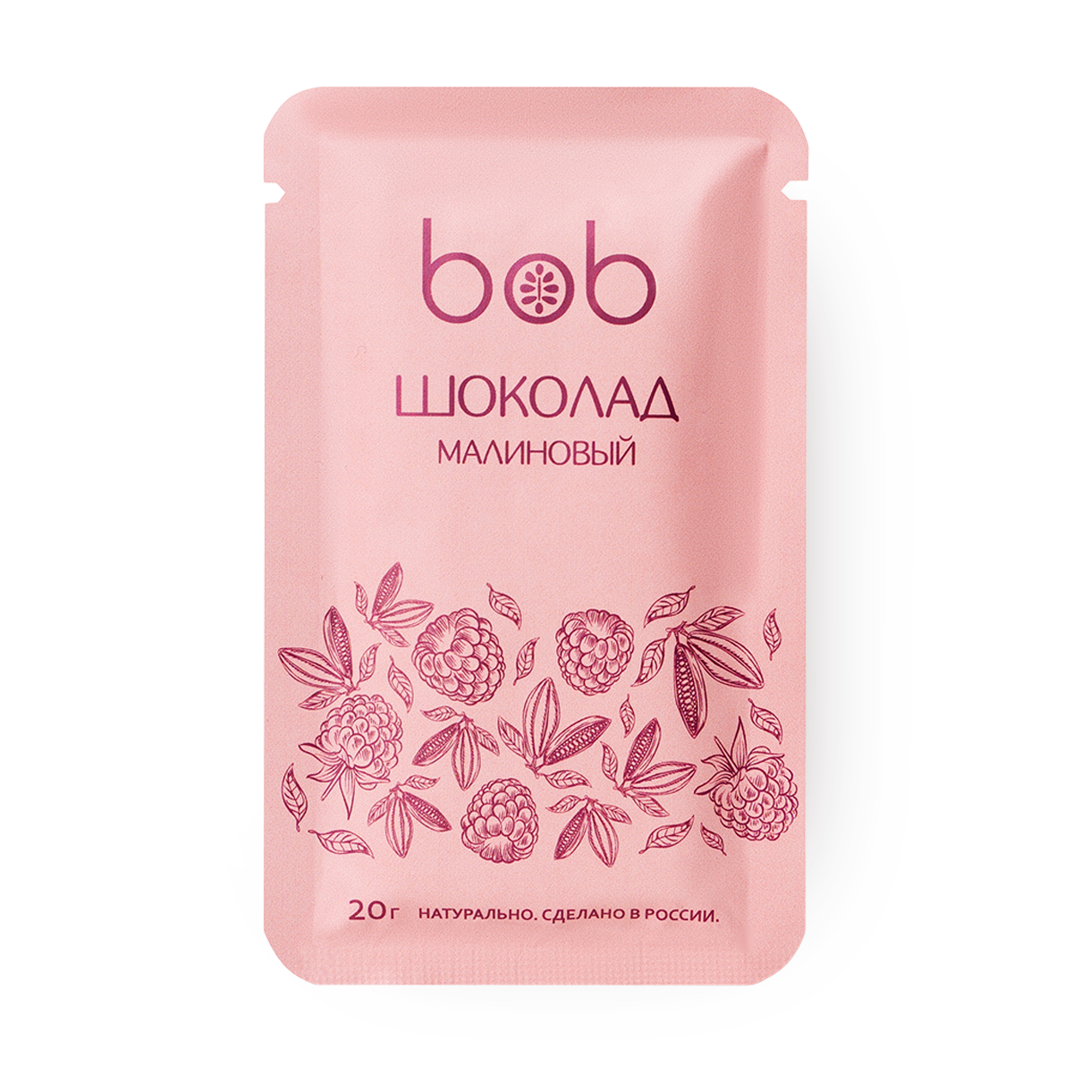 Изображение товара Шоколад на кешью Bob малиновый 20 г