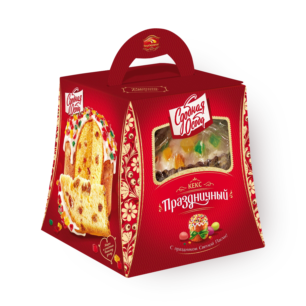 Изображение товара Кекс Праздничный «Сдобная особа» с изюмом 480 г