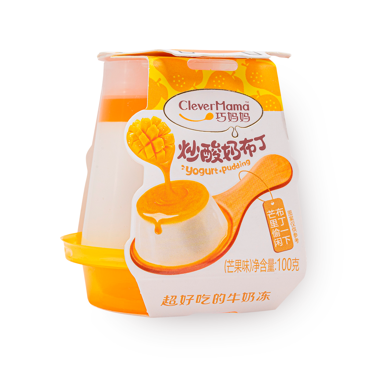 Изображение товара Пудинг йогуртовый Clever Mama со вкусом манго 100 г