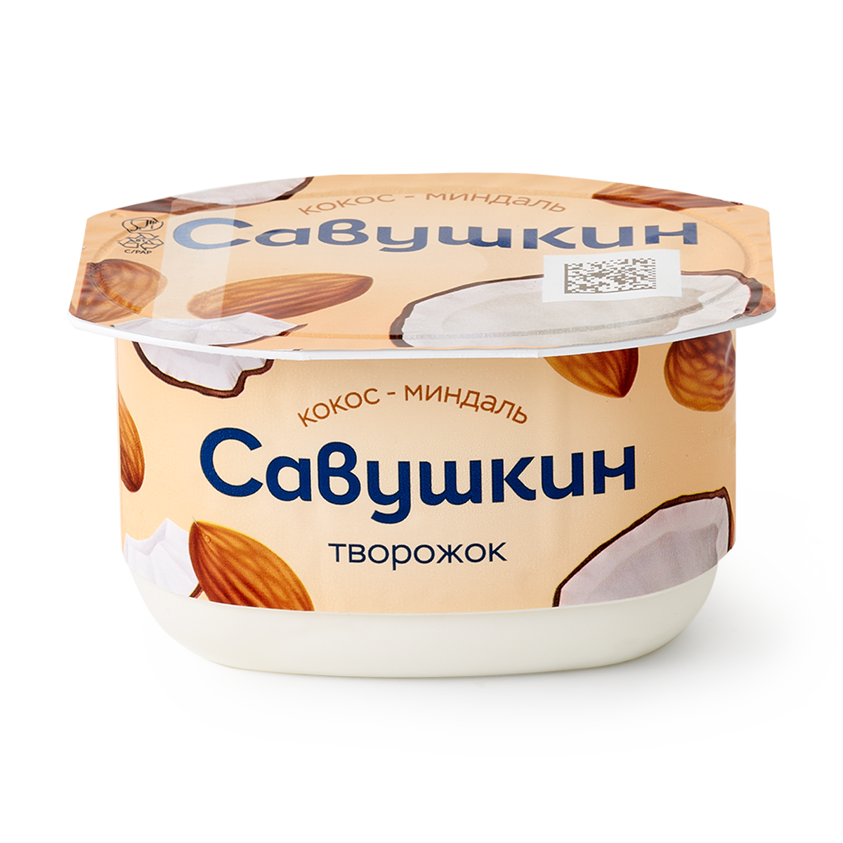 Изображение товара Творожок «Савушкин» кокос-миндаль 3,5% 120 г