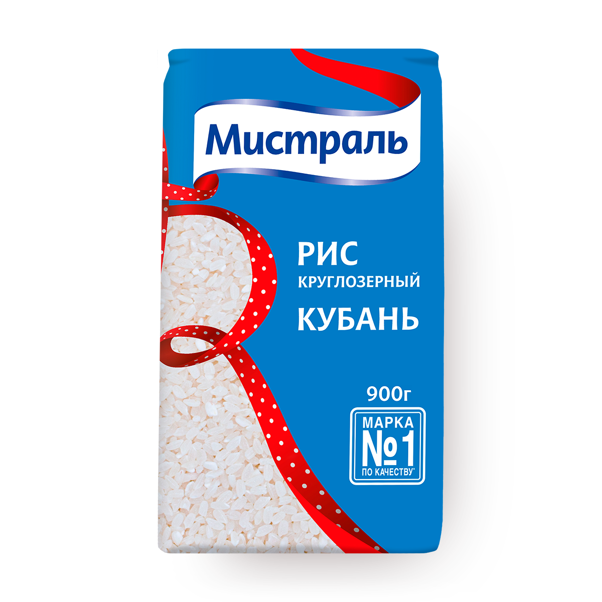 Изображение товара Рис круглозёрный Кубань «Мистраль» 900 г